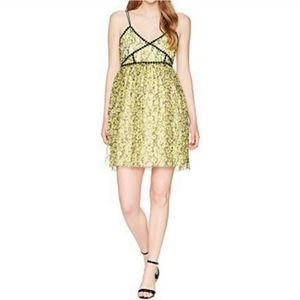 Romeo & Juliet Couture Yellow Lace Mini Dress size Small